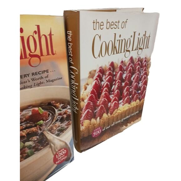 2 Cooking Light COOKBOOKS Hardcover Healthy BEST OF ANNUAL Big Book 1500 Recipes - Picture 3 of 15